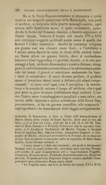 Origini del teatro in Italia, studj sulle sacre rappresentazioni seguiti ...