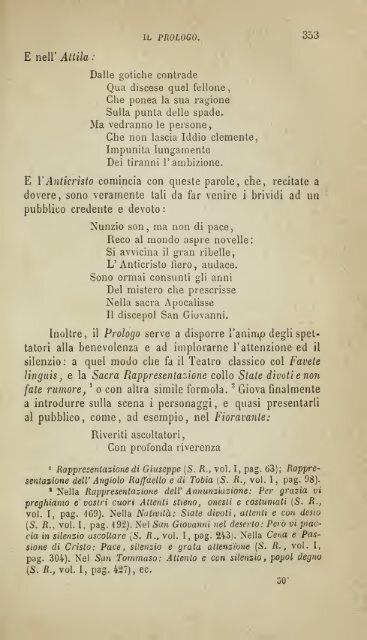 Origini del teatro in Italia, studj sulle sacre rappresentazioni seguiti ...