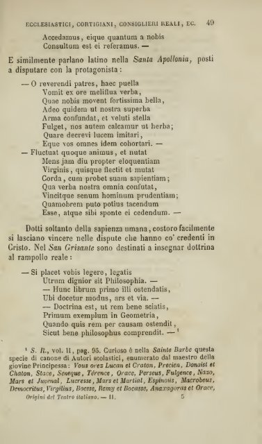 Origini del teatro in Italia, studj sulle sacre rappresentazioni seguiti ...