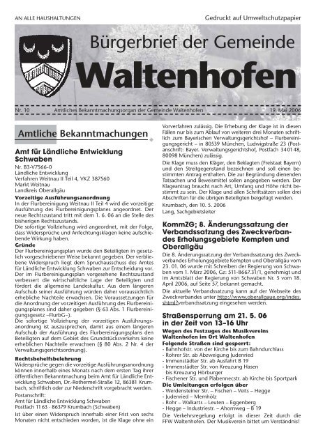 Bürgerbrief 2006/10 (651 Kb) (0 bytes) - Waltenhofen