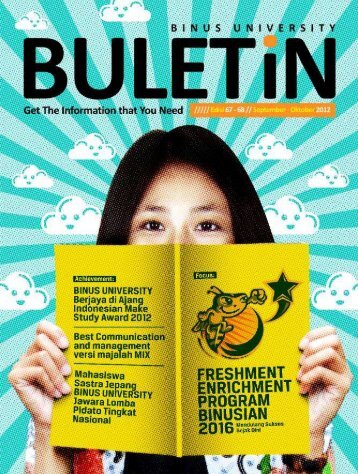 BULETiN Edisi 67-68 / September – October 2012 - binus university