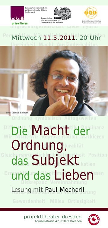 Flyer Lesung Mecheril.cdr - Tolerantes Sachsen