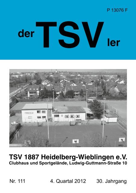 der TSVler 4/2012 - TSV 1887 Heidelberg - Wieblingen eV