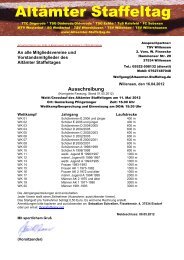 Altämter Staffeltag - TSV Willershausen