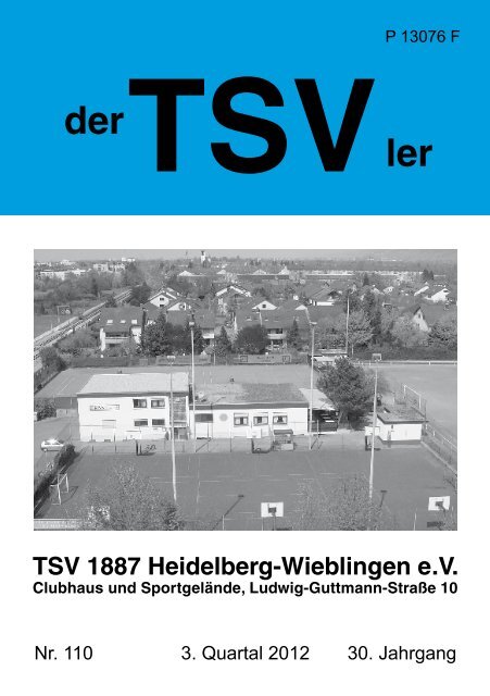 hauptvereIn - TSV 1887 Heidelberg - Wieblingen eV