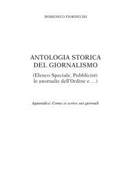 ANTOLOGIA STORICA DEL GIORNALISMO - Ipertesto Edizioni