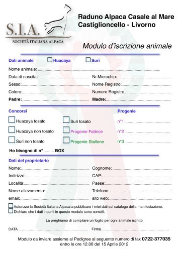 SCARICA il PDF - Società Italiana Alpaca