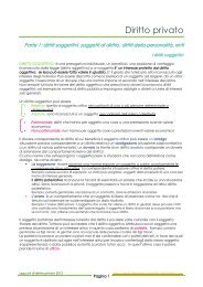 Diritto privato - Sharenotes