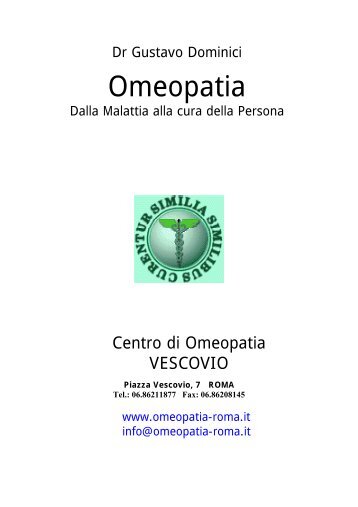 I N D I  C  E - omeopatia - centro vescovio - roma
