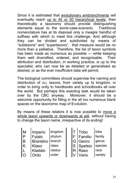 the TRIMERAL SYSTEM in BIOLOGICAL TAXONOMY - universala ...