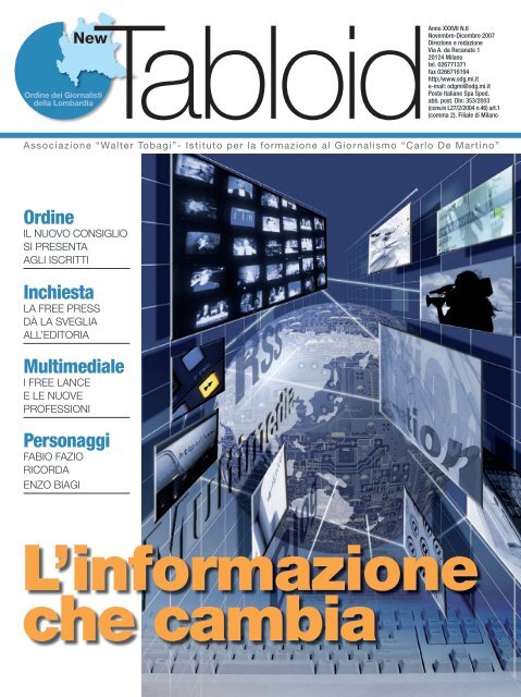Ordine Inchiesta Multimediale Personaggi - Ordine dei Giornalisti