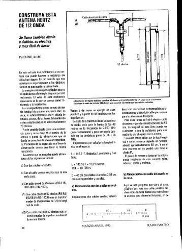 ANTENA HERTZ DE 1I2 ONDA