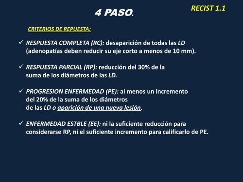 criterios recist 1.1 utilidad en la practica diaria - Congreso SORDIC