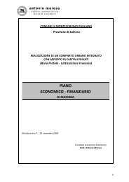 piano economico - finanziario - Comune di Montecorvino Pugliano