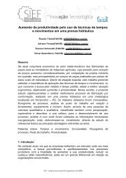 Aumento da produtividade pelo uso de técnicas de tempos ... - FAHOR