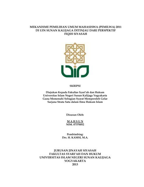 Skripsi Mahsun Digilib Uin Sunan Kalijaga Yogyakarta