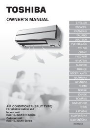 owner's manual air conditioner (split type) - Klimatizace TSC