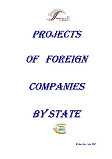 projects of foreign companies by state - Maderas del Pueblo