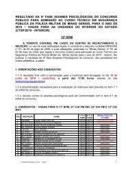 resultado da 1ª fase e convocação para 2ª fase - Polícia Militar de ...