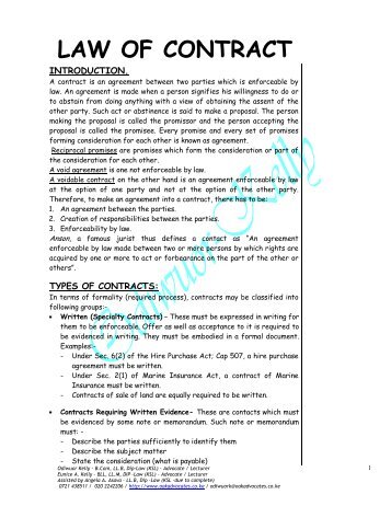 pdf contract law (D.C.) B. Arkin v [1996]