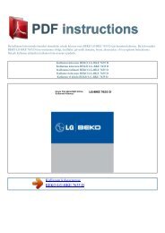 Kullanım kılavuzu BEKO LG-BKE 7635 D - PDF INSTRUCTIONS