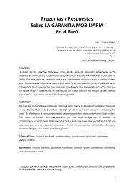 Preguntas y Respuestas Sobre LA GARANTÍA MOBILIARIA En el Perú