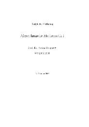 Skript zur Vorlesung - Forschungsinstitut für Diskrete Mathematik