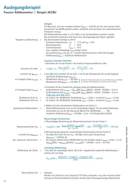 TTC Timmler Technology TTC Aktive und passive Kühlkonvektoren ...