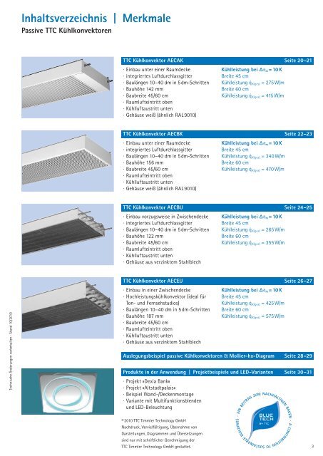 TTC Timmler Technology TTC Aktive und passive Kühlkonvektoren ...