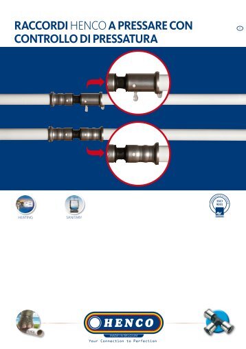 raccordi hencoa pressare con controllo di pressatura