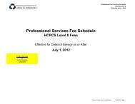HCPCS Fee Schedule
