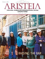 Aristeia 2005 - Scholarships and Fellowships - Lafayette College