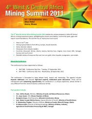 The 4th West & Central Africa Mining Summit 2011 tackles the ...
