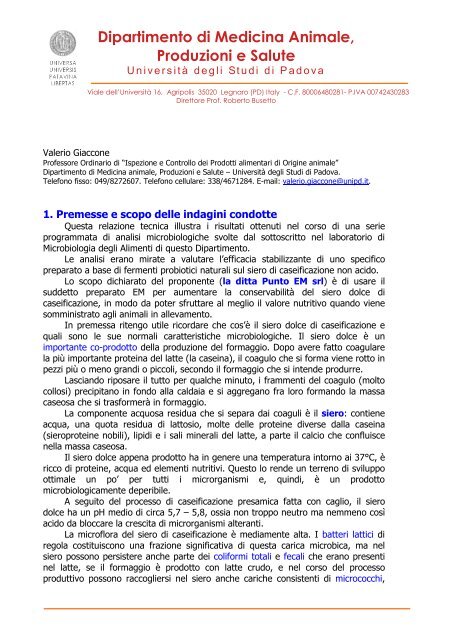 Relazione del Prof.Valerio Giaccone - em