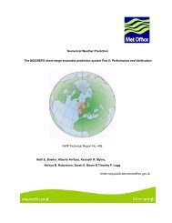 The MOGREPS short-range ensemble prediction system ... - Met Office