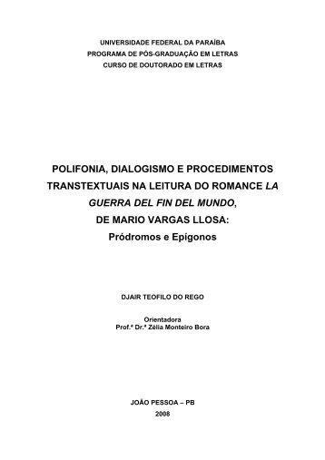 Polifonia, Dialogismo e outros procedimentosintertextuais na ... - IFPE