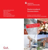 Flyer Sparkasse Südliche Weinstraße