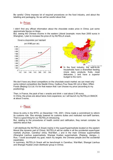 INTRODUCTION OF NUTELLA IN CHINA - Canalblog