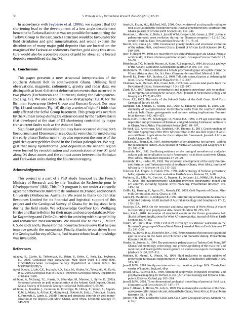 Revised Eburnean geodynamic evolution of the ... - Tectonique.net