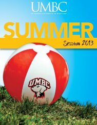 Summer Session 2013 - UMBC