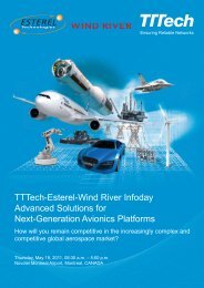 TTTech-Esterel-Wind River Infoday Advanced Solutions for Next ...