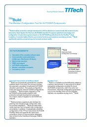 The Modular Configuration Tool for AUTOSAR Components - TTTech