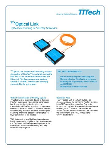 Optical Link - TTTech