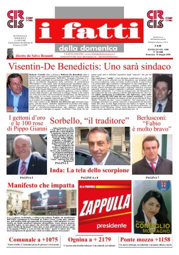 Visentin-De Benedictis: Uno sarà sindaco - I fatti della domenica