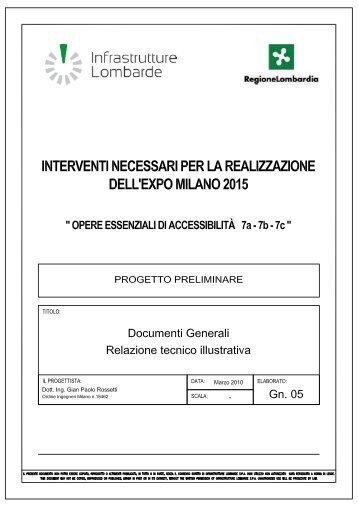 Gn.05_ Relazione tecnico illustrativa - Infrastrutture Lombarde