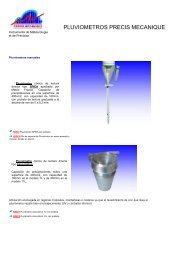 PLUVIOMETROS PRECIS MECANIQUE - Analab, SA