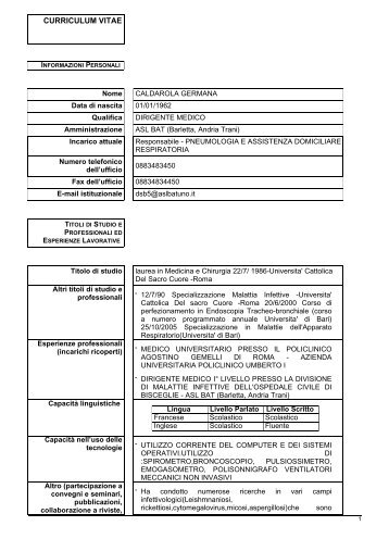 curriculum vitae - Asl Bat