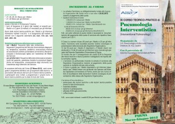 Pneumologia Interventistica - Azienda Ospedaliera di Parma