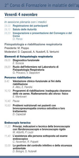 "la nuova pneumologia nella rete dipartimentale": esperienze dopo ...