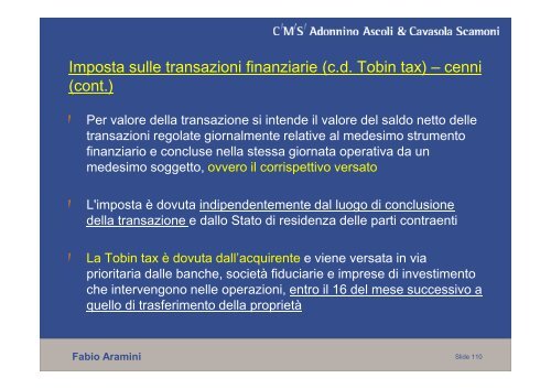 Il conferimento, la cessione d'azienda, il conferimento e lo scambio ...